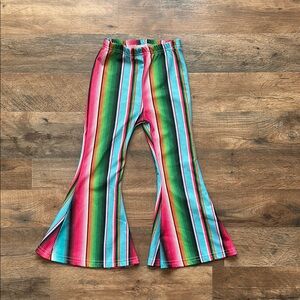Source Unknown Red and Pink Casual Bell-Bottoms